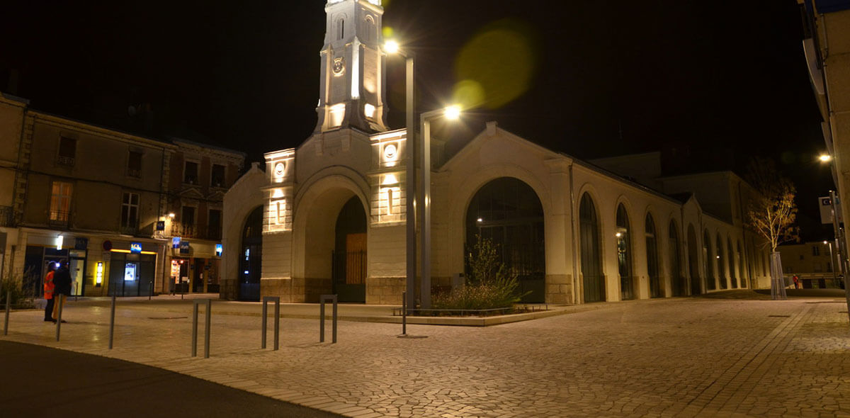 pavé trapeze parvis église ancenis 44 calminia pierre naturelle vente fabricant